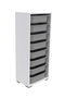 Hanah Home Armario Multiusos Blanco y Gris